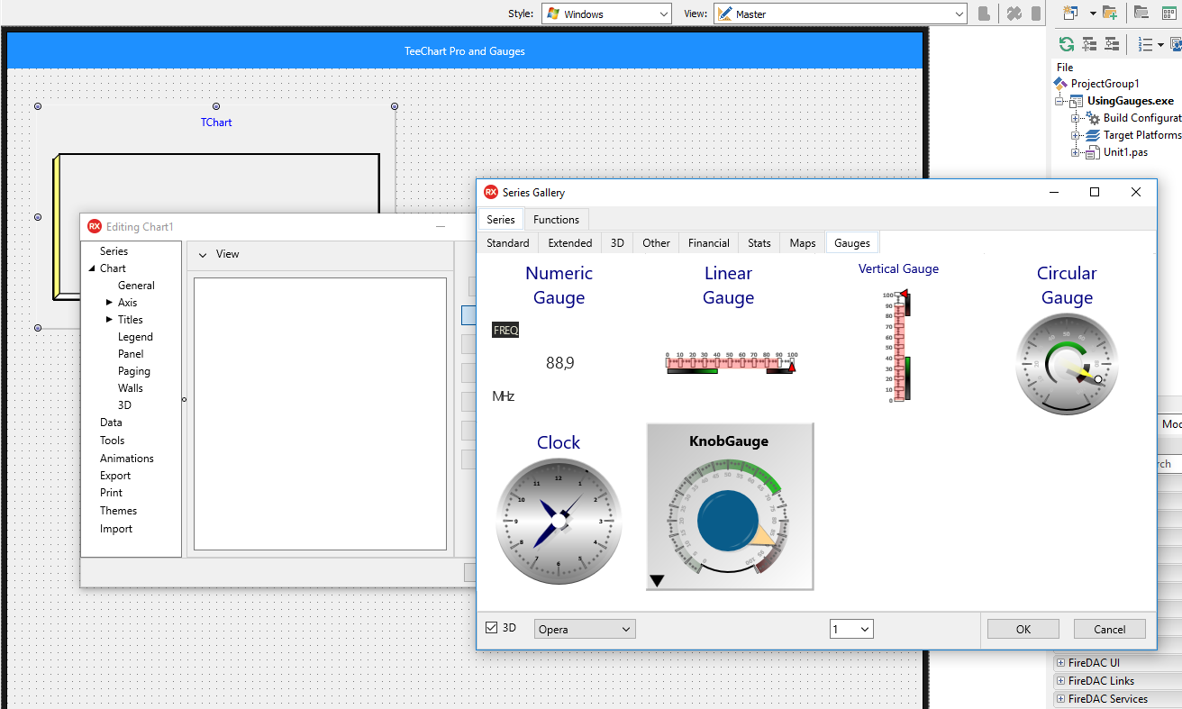 提供的仪表类型 提供的仪表类型