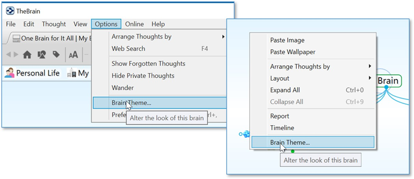 思维导图TheBrain基础实操教程——选择主题并自定义主题颜色 思维导图TheBrain基础实操教程——选择主题并自定义主题颜色