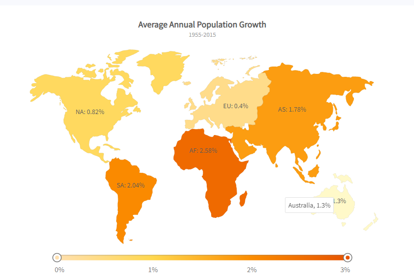 JavaScript图表工具FusionCharts Suite XT入门教程(三):创建地图 JavaScript图表工具FusionCharts Suite XT入门教程(三):创建地图