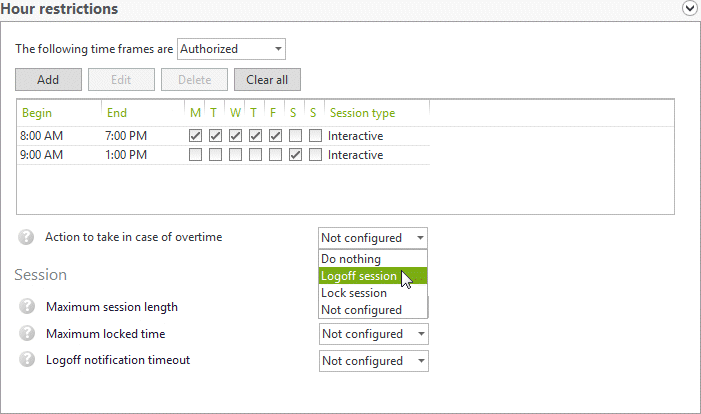 小时限制行为 小时限制行为
