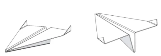 带有固体的纸飞机 带有固体的纸飞机