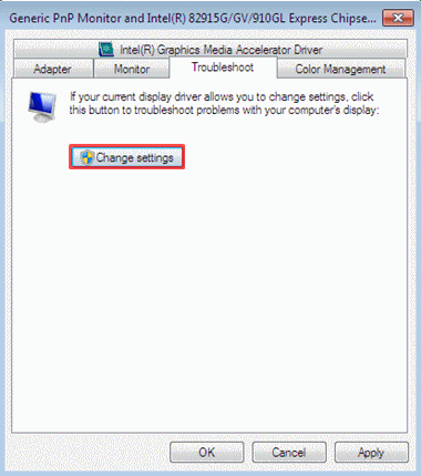更改设置 更改设置