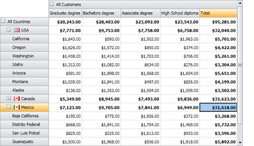 WPF OLAP Grid - Unbound mode