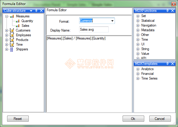 RadarCube ASP.NET OLAP计算方法详解-BI项目开发