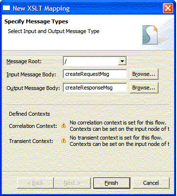 创建新的 XSLT 映射